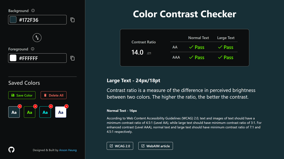 Color Contrast Checker